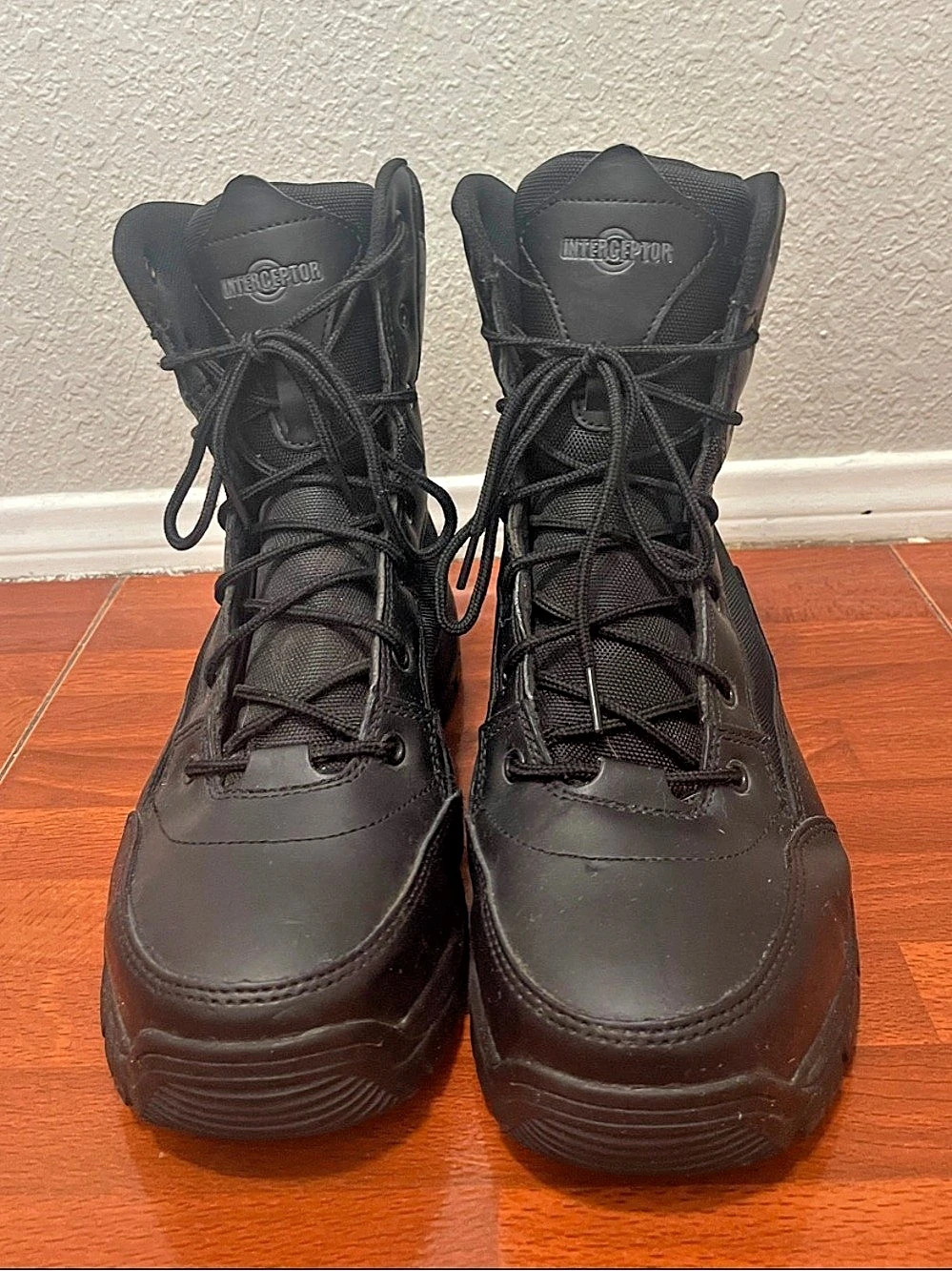 Interceptor Force Tactical Steel Toe Work Boots Black US 11 M